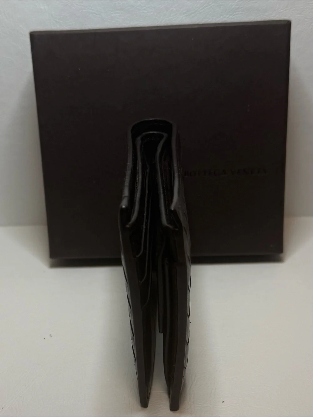 Bottega Veneta Brown Intrecciato Leather Wallet